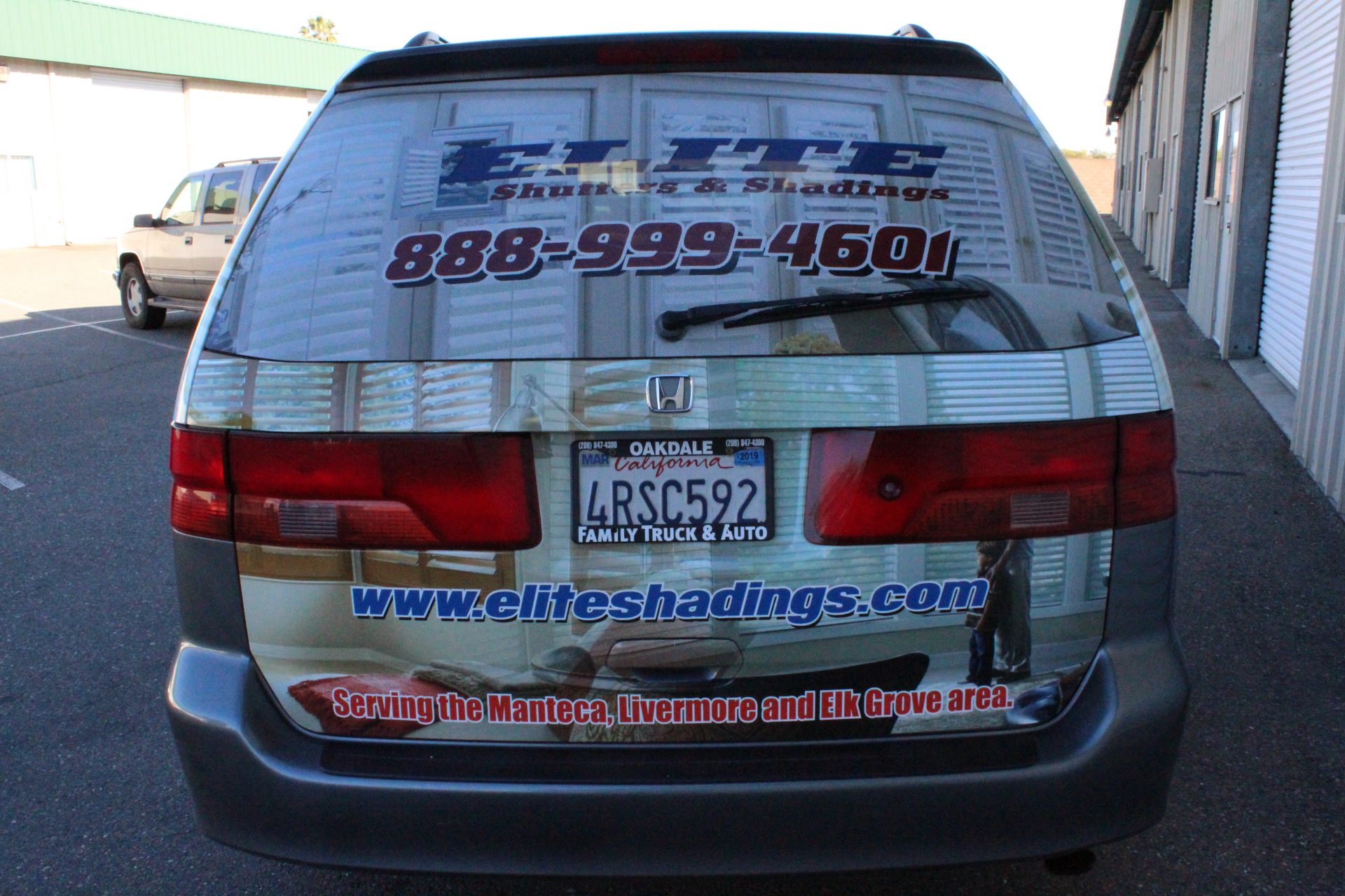 Vehicle Wrap for Elite Shutters & Shadings