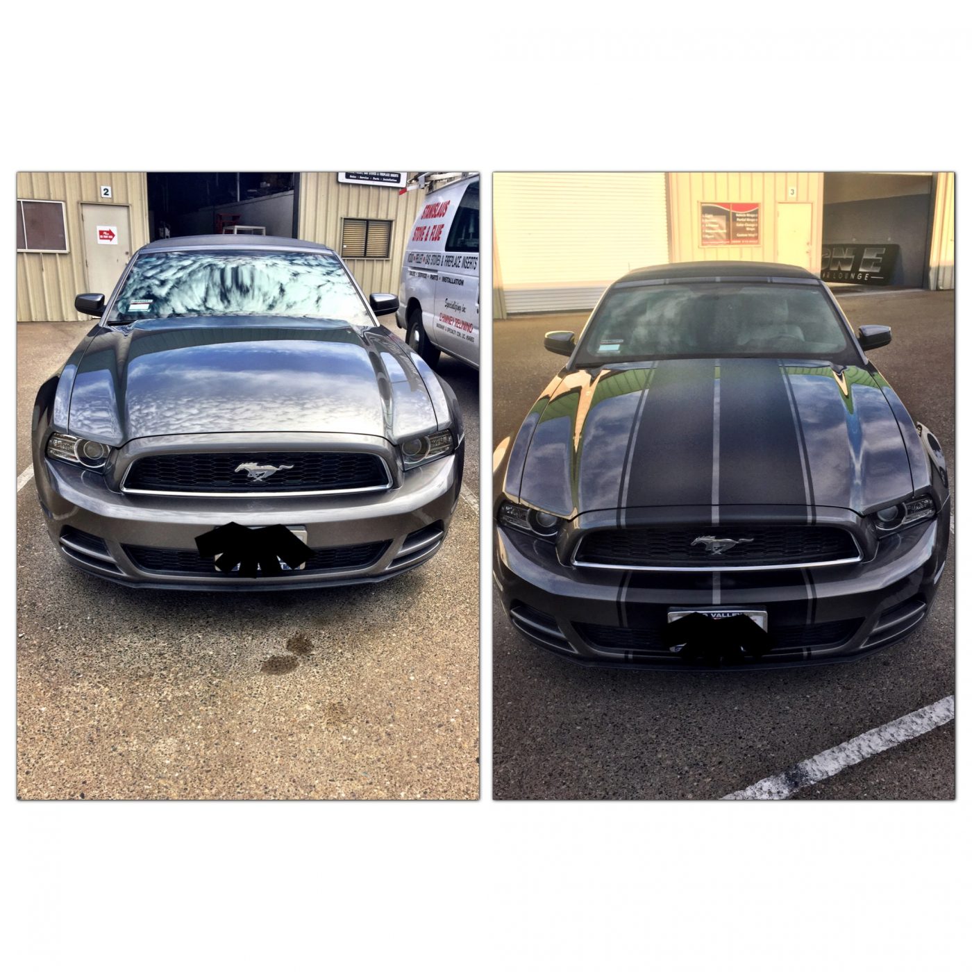 Color Change Car Wrap before and after